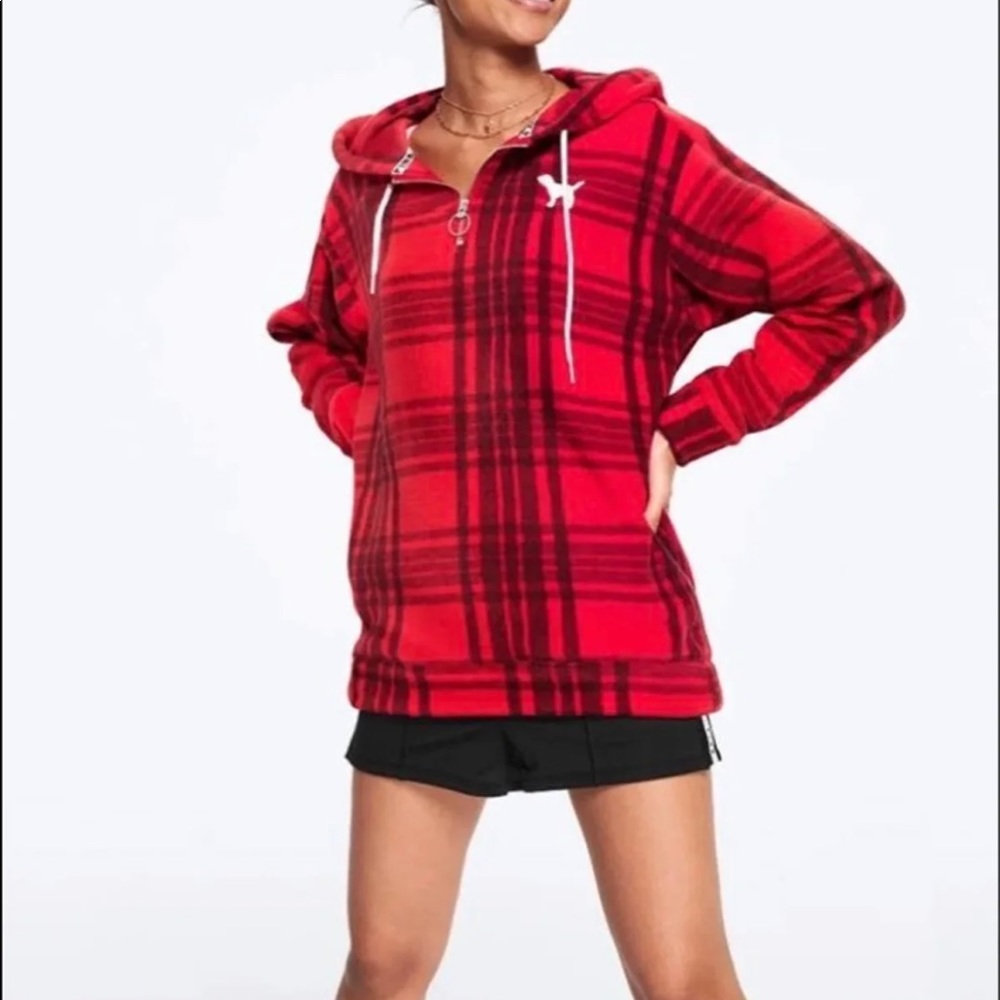 PINK Victoria’s Secret Plaid Pullover